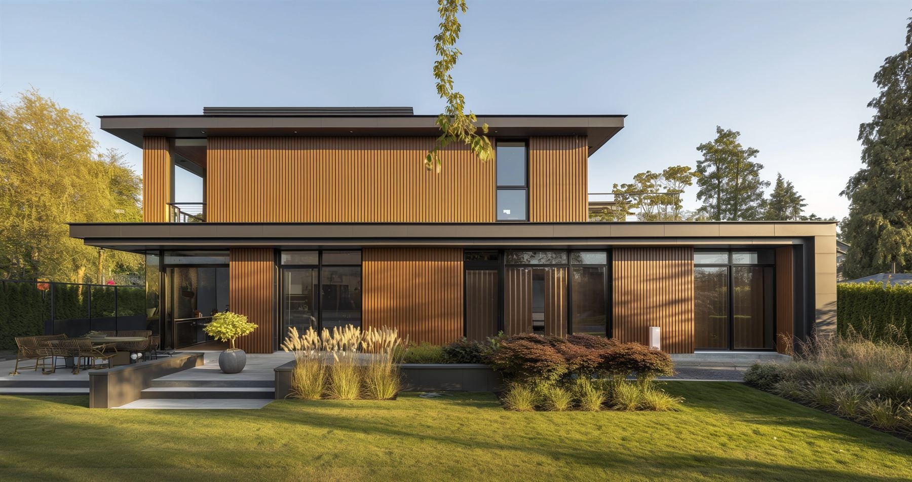 Composite decking, exterior cladding, and WPC outdoor furniture
